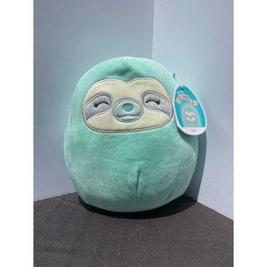 2021 Squishmallows 12" Aqua Mint-Green Sloth Plush with Sleepy Eyes, NWT